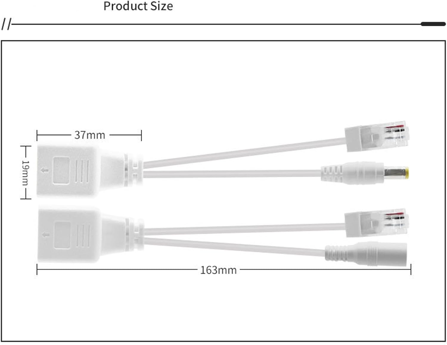 Thumbnail 1 de TIENFOKOTA PoE Splitter: Power over Ethernet for IP Cameras & Switches