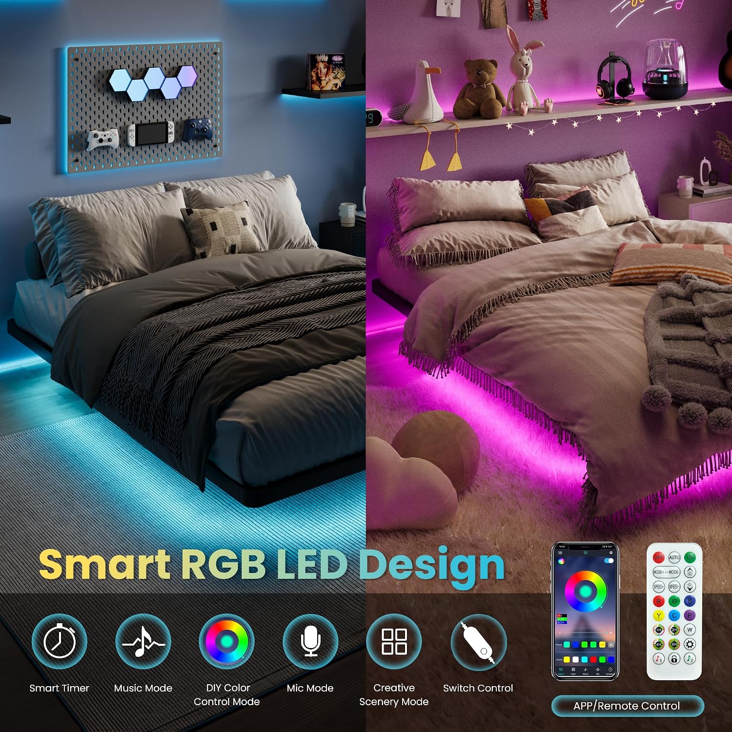 Thumbnail 2 de SHA CERLIN Full-Size Platform Bed Frame