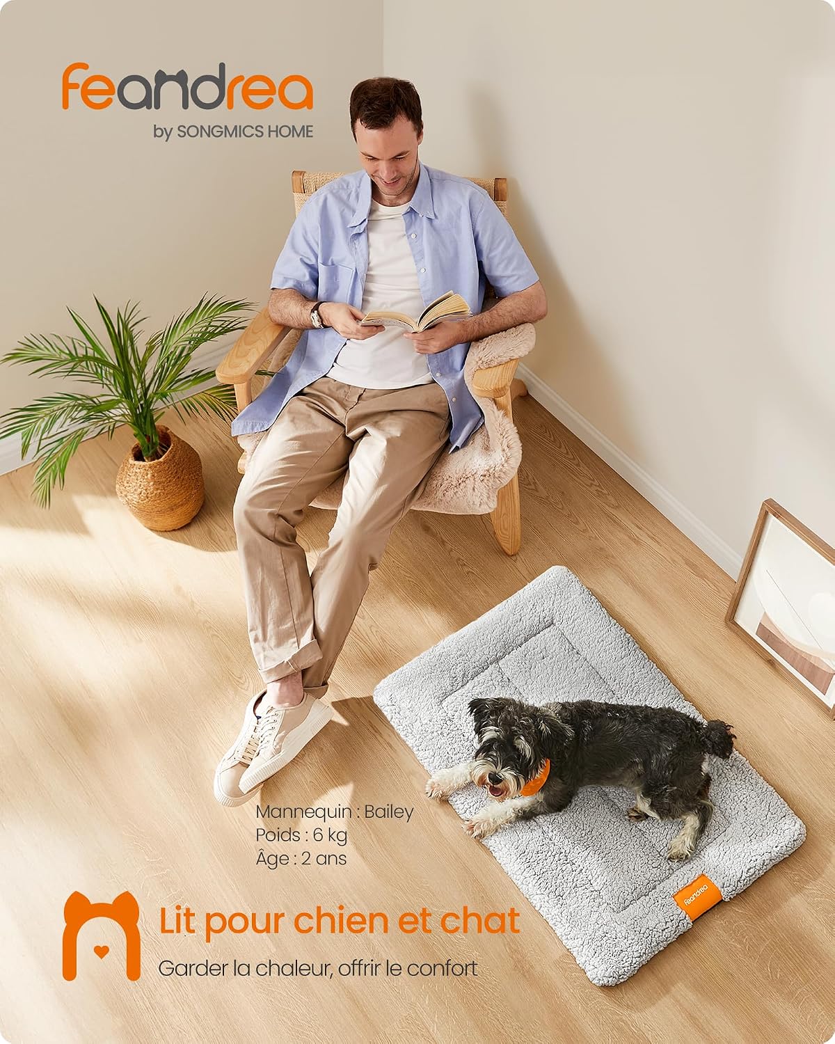 Thumbnail 1 de Feandrea Tapis chien 75 x 50 cm