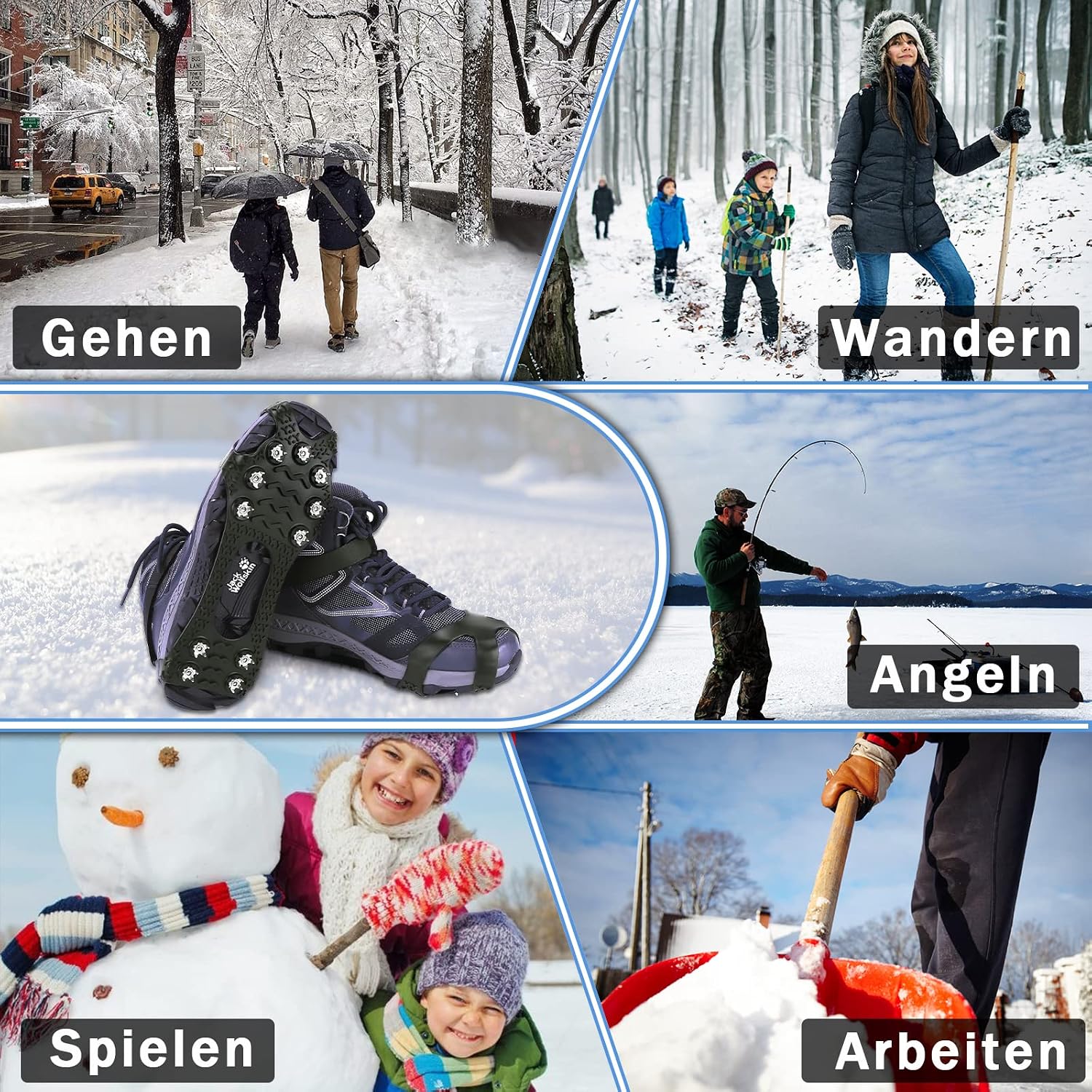 Thumbnail 6 de Lechin Schuhspikes Eisspikes aus Silikon und Edelstahl
