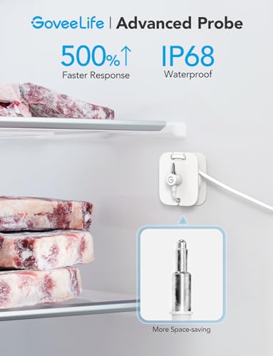 Thumbnail 3 de GoveeLife WiFi Refrigerator Thermometer 1-Pack with Gateway & LCD Display
