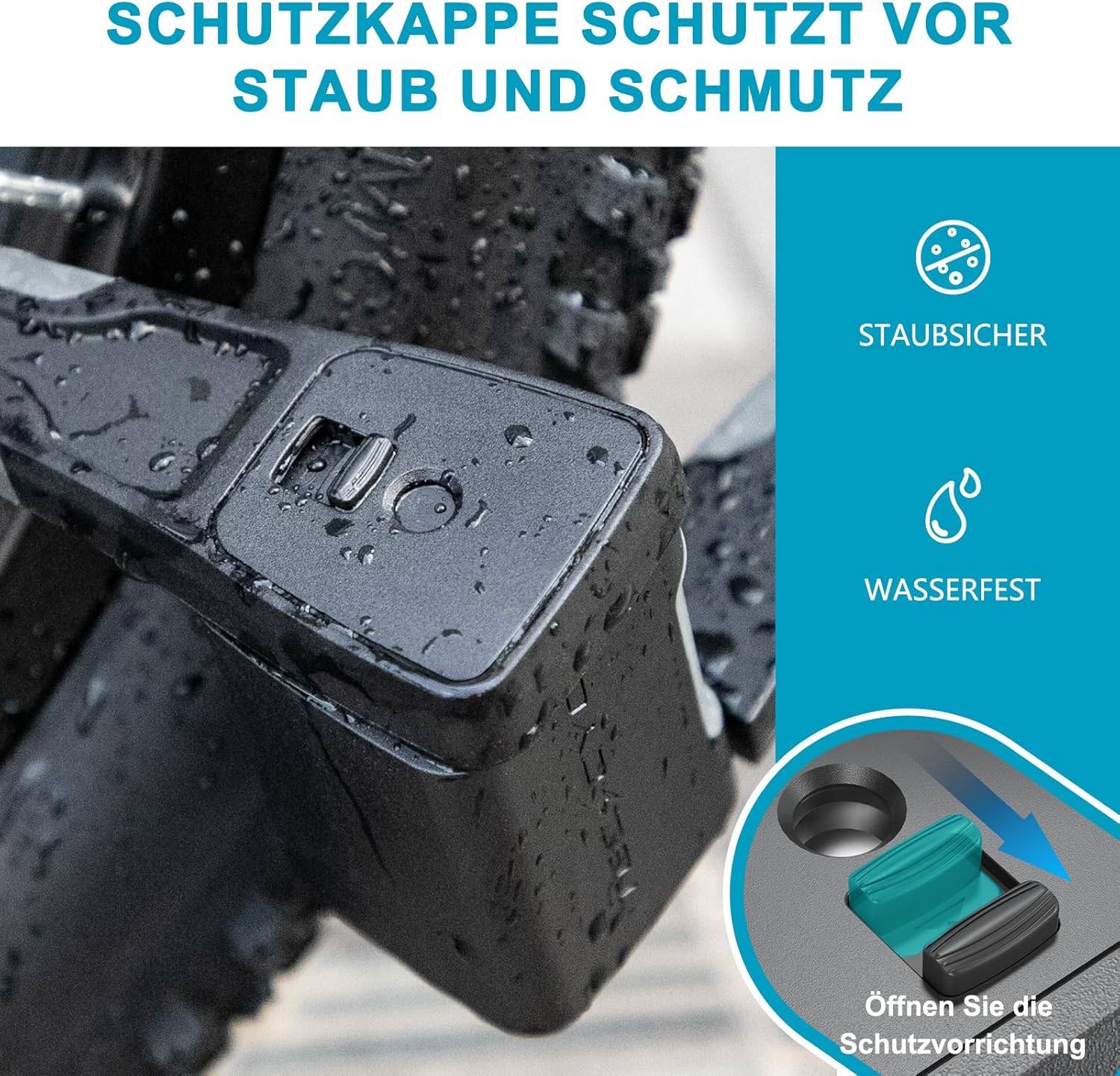 Detalle 2 de TECHCYC Faltschloss 86 cm Fahrradschloss mit 3 Schlüsseln