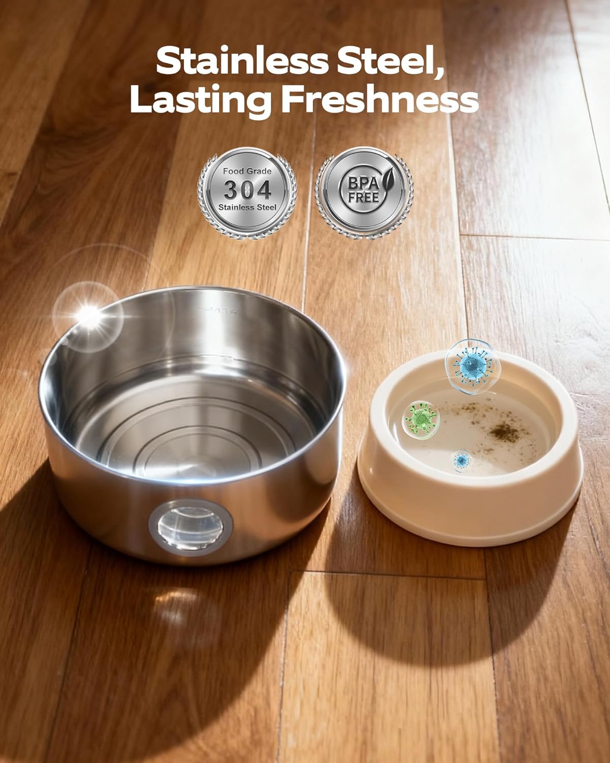 Thumbnail 5 de NOBXBON cordless cat water fountain (2.6L) with motion sensor and rechargeable battery