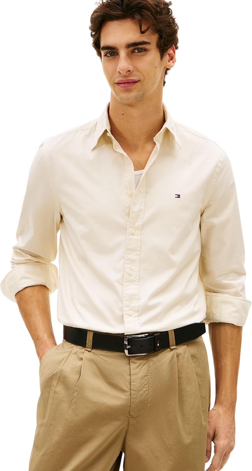 Thumbnail 5 de Tommy Hilfiger Uomo Camicia Flex Poplin Solid Regular Fit