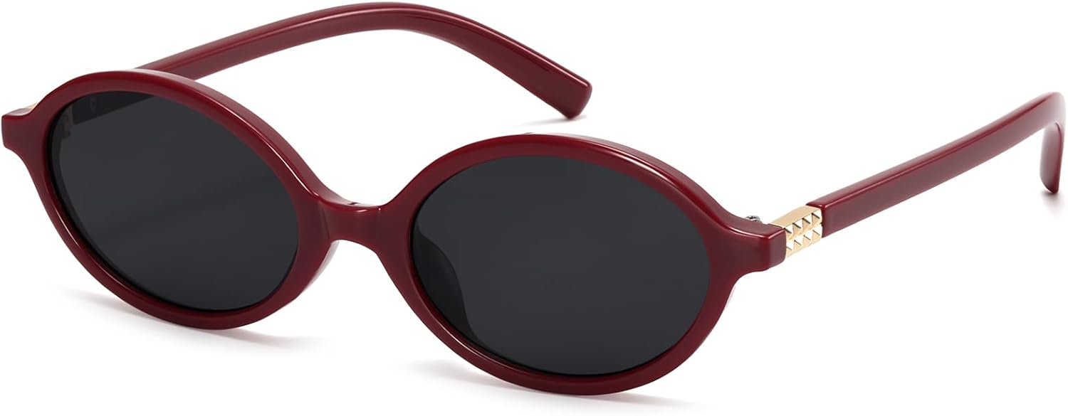 Thumbnail 6 de ViewJoy Retro Oval Sunglasses for Women: Vintage 90s Y2K Vibe, Lightweight UV400 Protection
