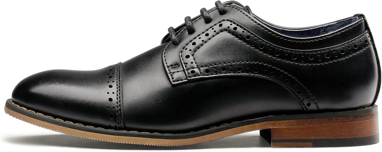 Thumbnail 2 de Bruno Marc Boy's Prince-K1 Classic Oxfords Dress Shoes
