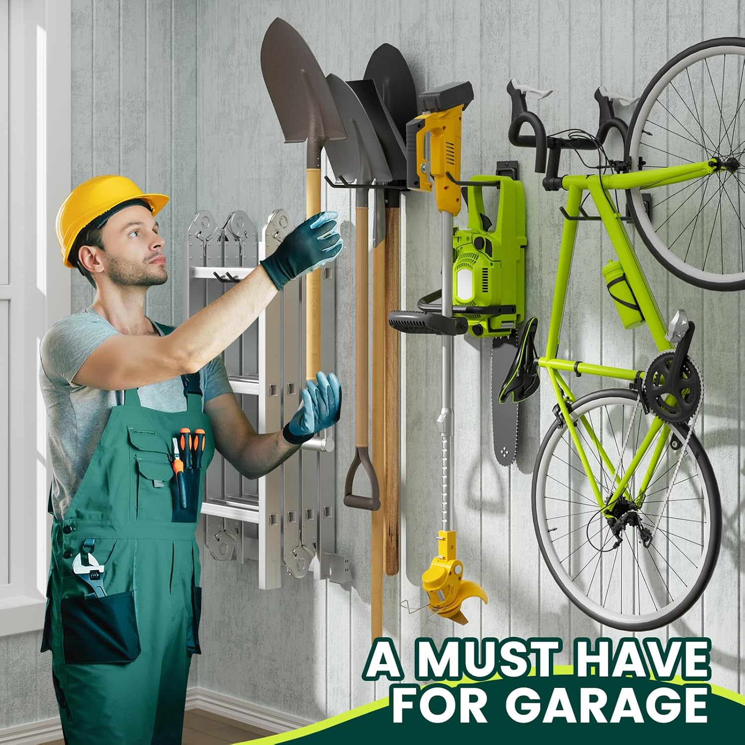 Thumbnail 2 de zacurter Garage Hook Garden Tool Wall Hanger – 4 Pack Heavy Duty Hooks