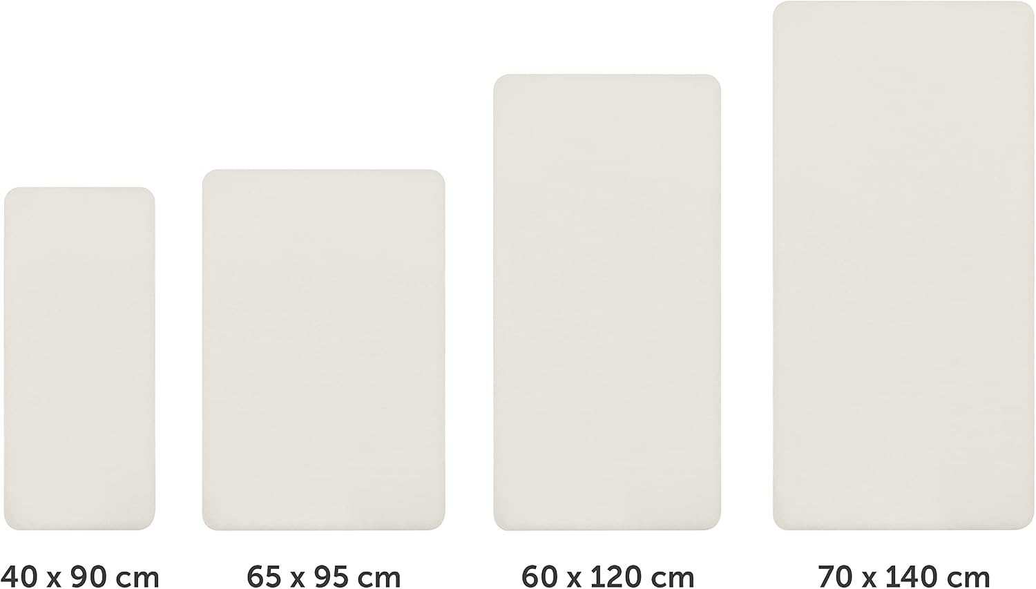 Detalle 2 de Laleni jerseyunderlakan 55 × 90 cm, 2-pack i 100 % bomull, elfenben