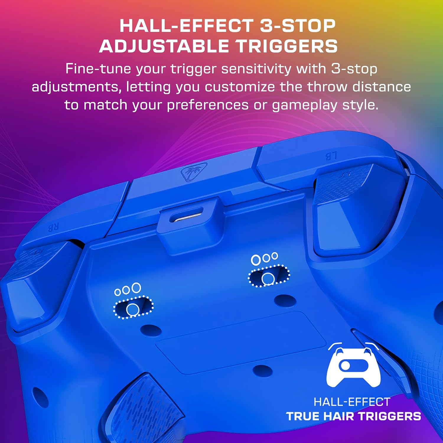 Detalle 2 de Turtle Beach Afterglow Wave Controller, manette RGB pour Xbox Series XS, One et Windows