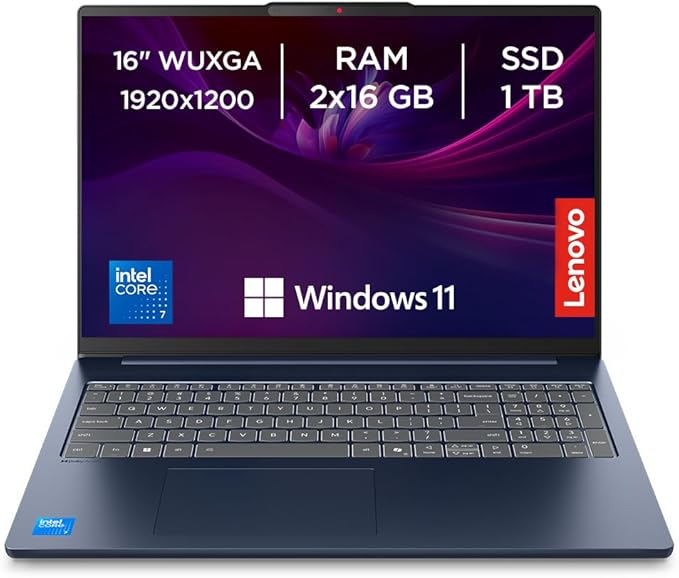Detalle de Lenovo IdeaPad Slim 5 Gen 10 🌐 Portátil 16" WUXGA, i7, 32GB, 1TB