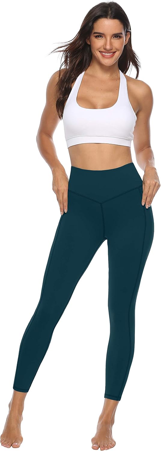 Detalle de Persit Damen Sport-Leggings mit Taschen, blickdicht – Yogahose & Streetwear