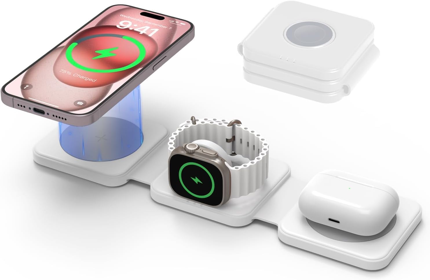 Thumbnail 5 de GEEKERA 3-in-1 Wireless Charger Stand