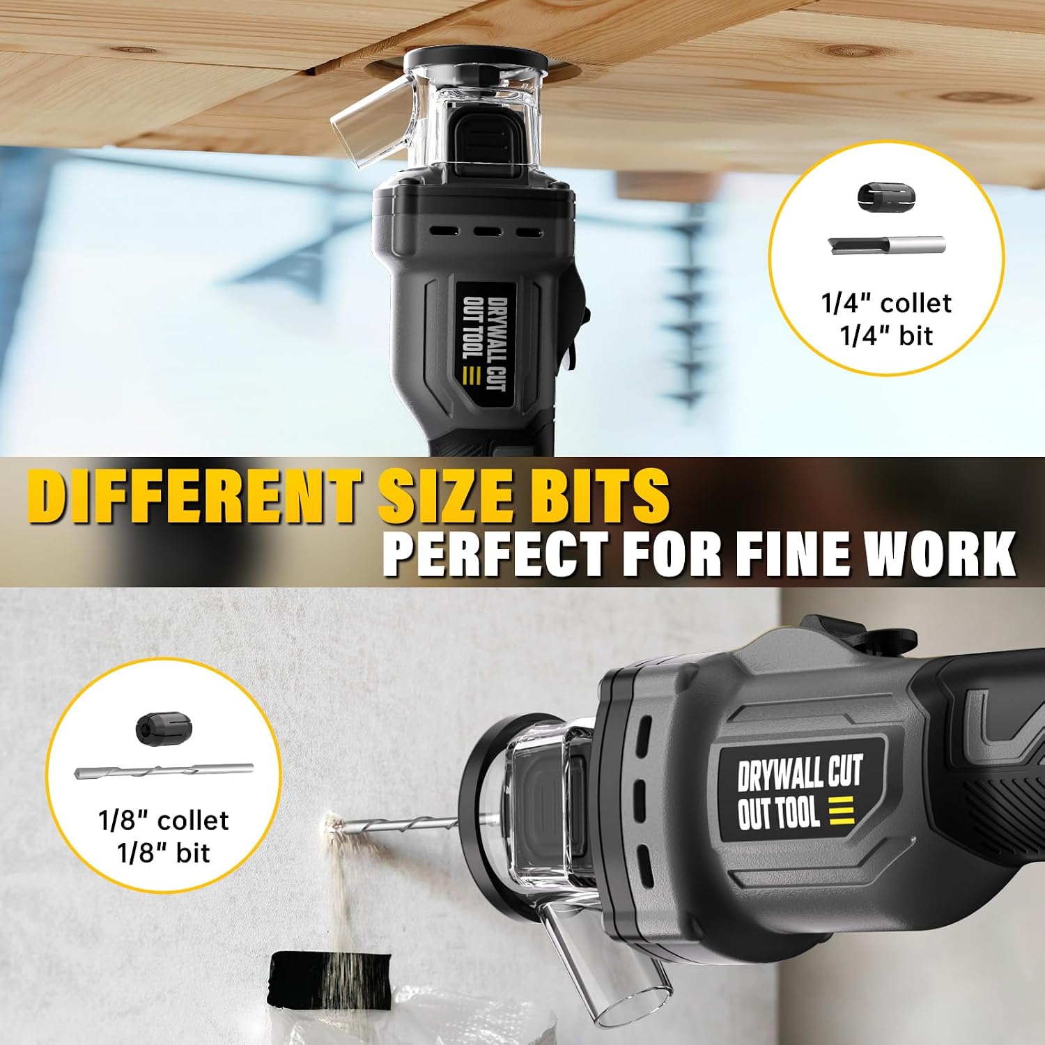 Thumbnail 6 de VERVEWAVE WT6700-12 Cordless Drywall Cut-Out Tool, 30,000 RPM Brushless Motor