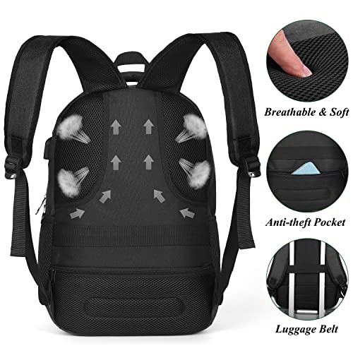 Thumbnail 4 de YAMTION Mochila Escolar para portátil de 17.3" (32 L) con USB y tejido repelente al agua