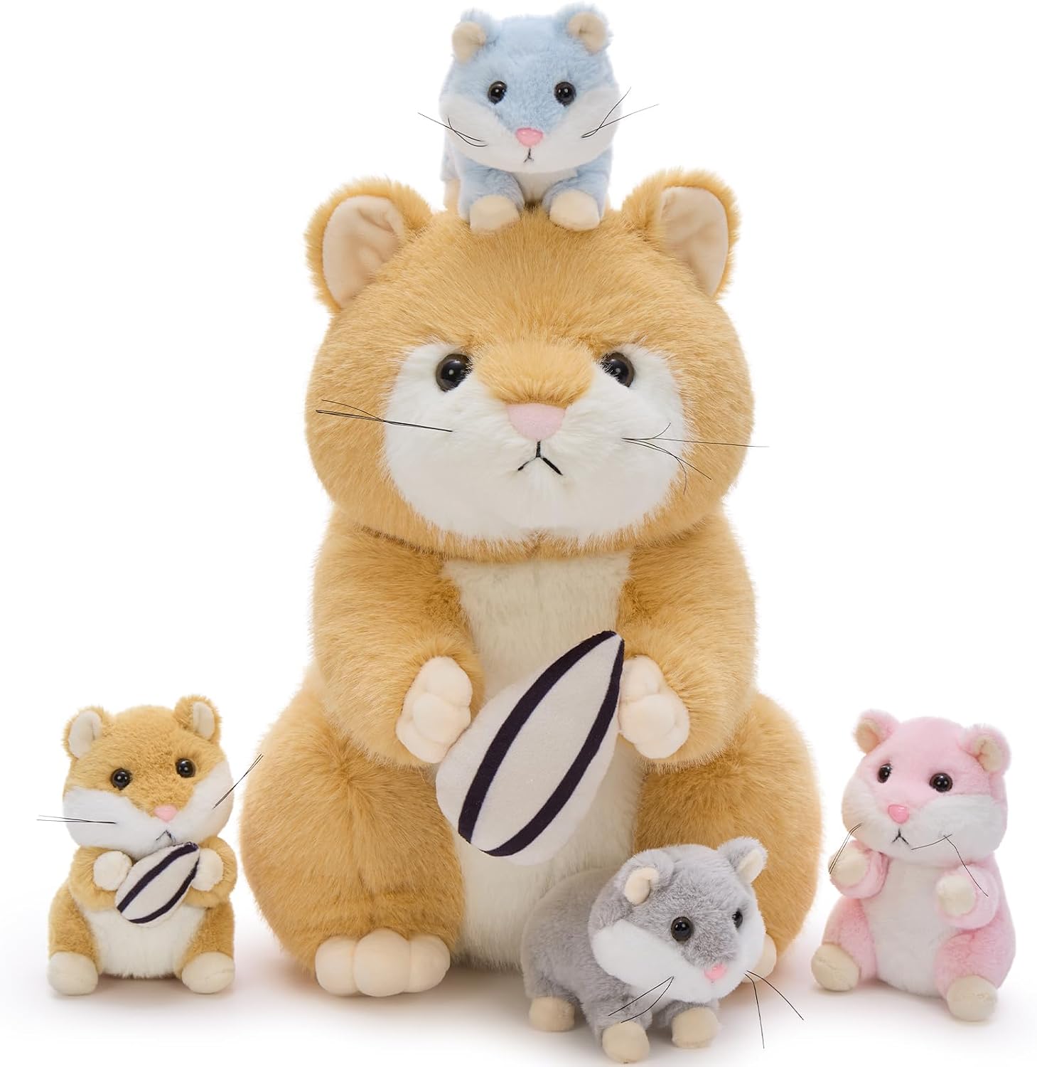 Detalle de MorisMos Hamster Plüschtier Set 32 cm