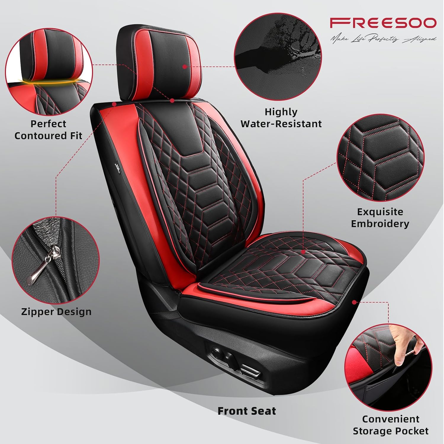 Thumbnail 4 de FREESOO Tundra Seat Covers 2026