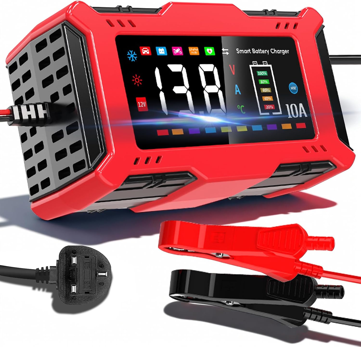 AILRINNI 10-Amp 12V smart charger