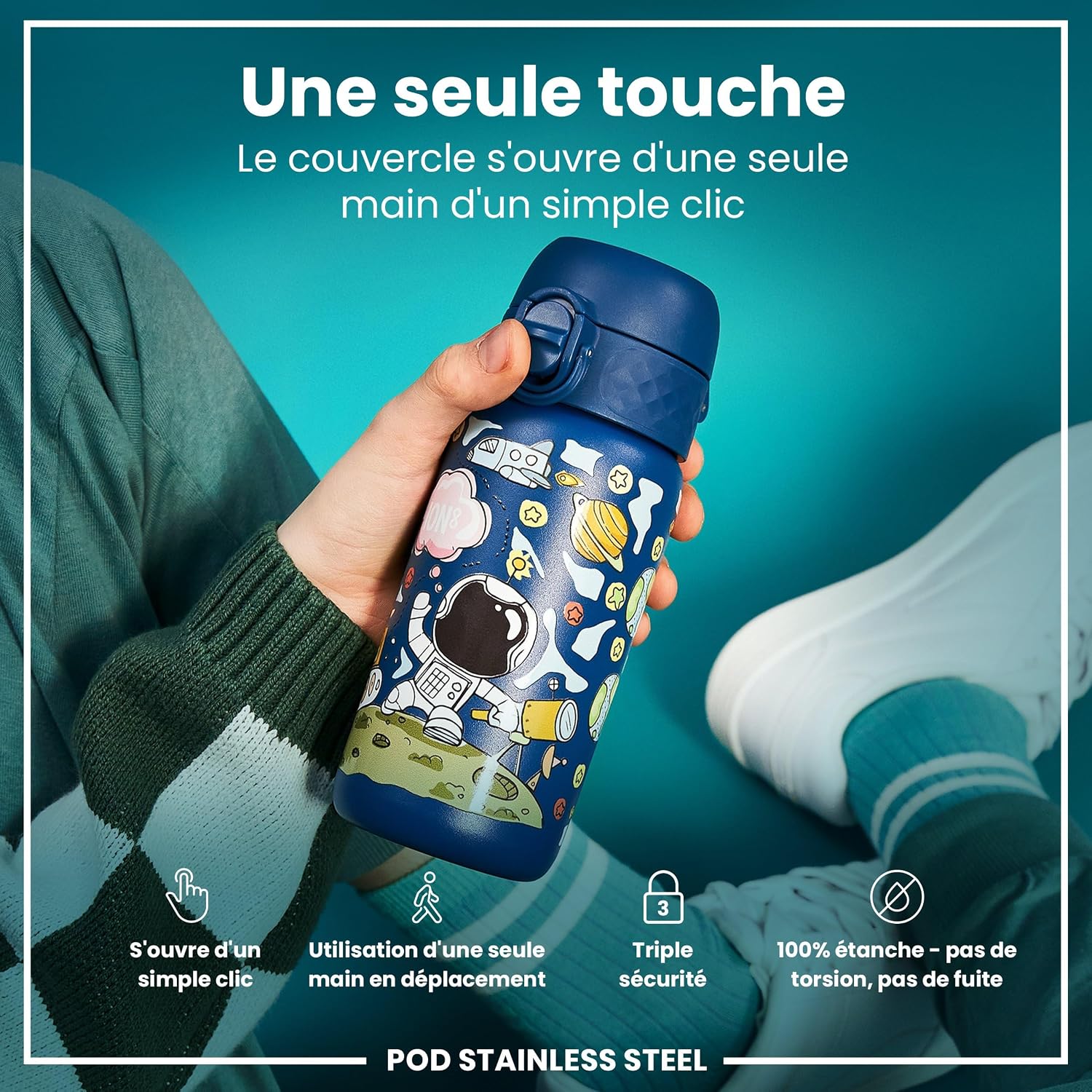 Detalle de Ion8 Gourde Enfant Anti-fuite 🥤