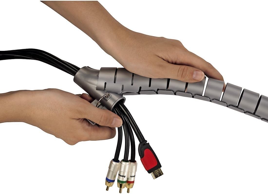 Detalle 2 de Electraline 60628 Gaine cache câble Gris 1,8 m