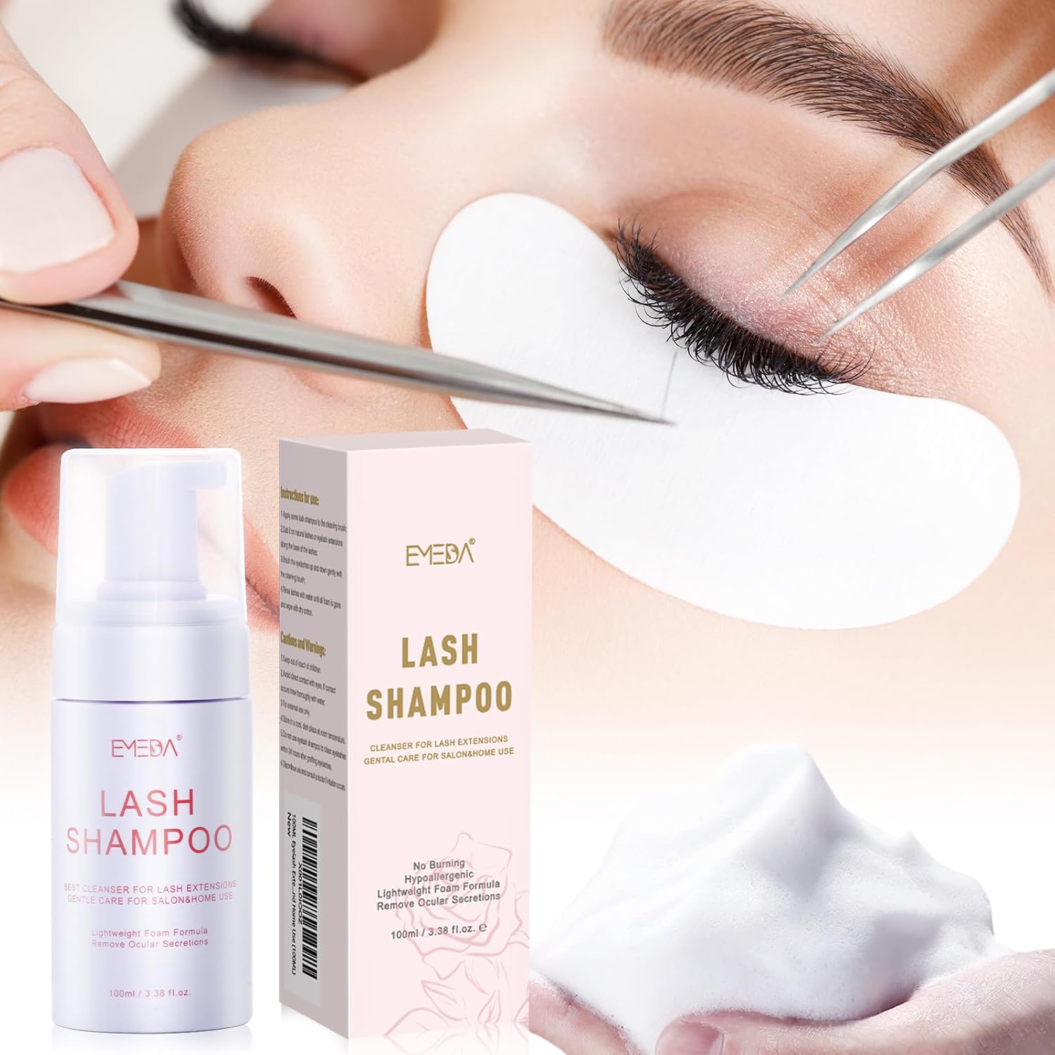 Thumbnail 5 de EMEDA 100ML Champú para pestañas espuma para extensiones 👁
