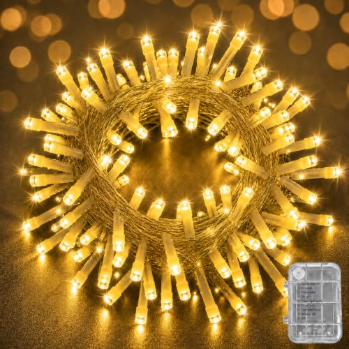 Detalle de LEEDLIT Fairy Lights Battery Operated – 20m, 200 LEDs, 8 Modes