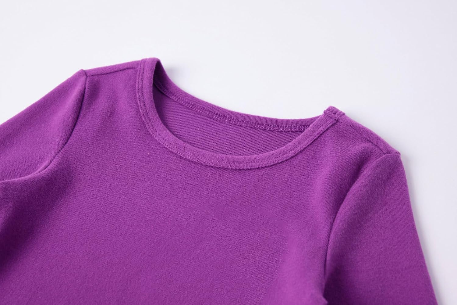 Detalle 1 de Niyage Toddler Long-Sleeve Crewneck Tee, 280 GSM Brushed Cotton Blend