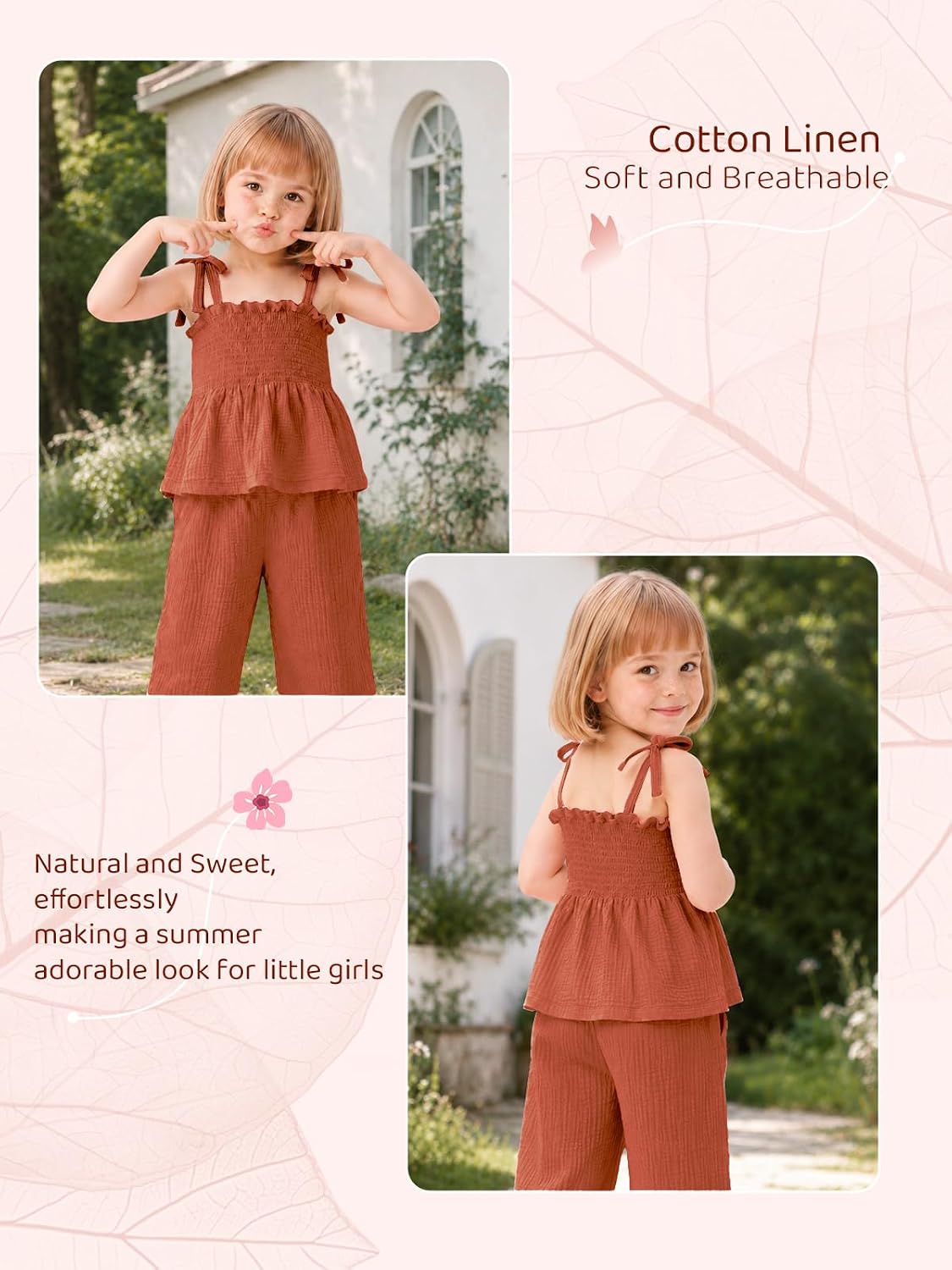 Detalle de Miipat Baby Girl Summer Outfit Set 2-Piece