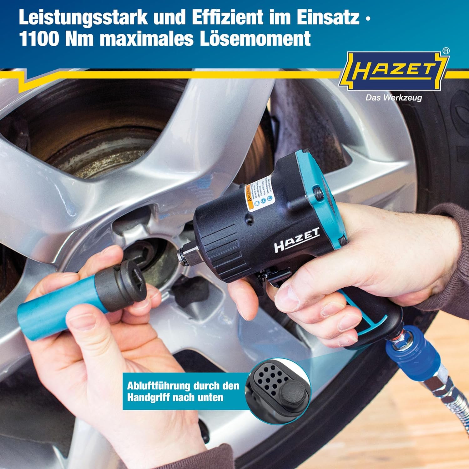 Thumbnail 3 de Hazet Druckluft-Schlagschrauber 9012M I – vibrationsarm, 12,5 mm Vierkant (1/2 Zoll)