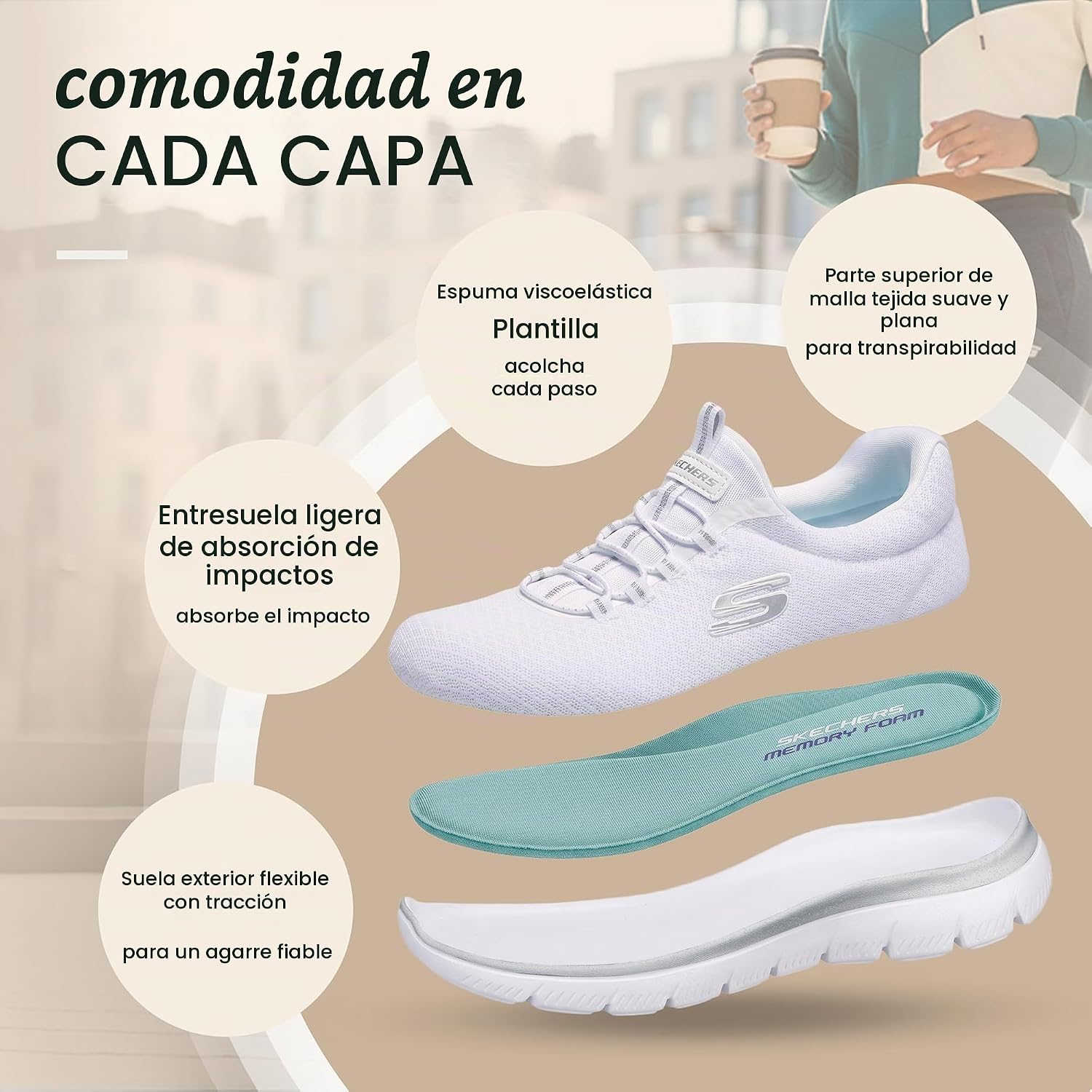 Thumbnail 4 de Skechers Summits Zapatillas mujer 39 EU