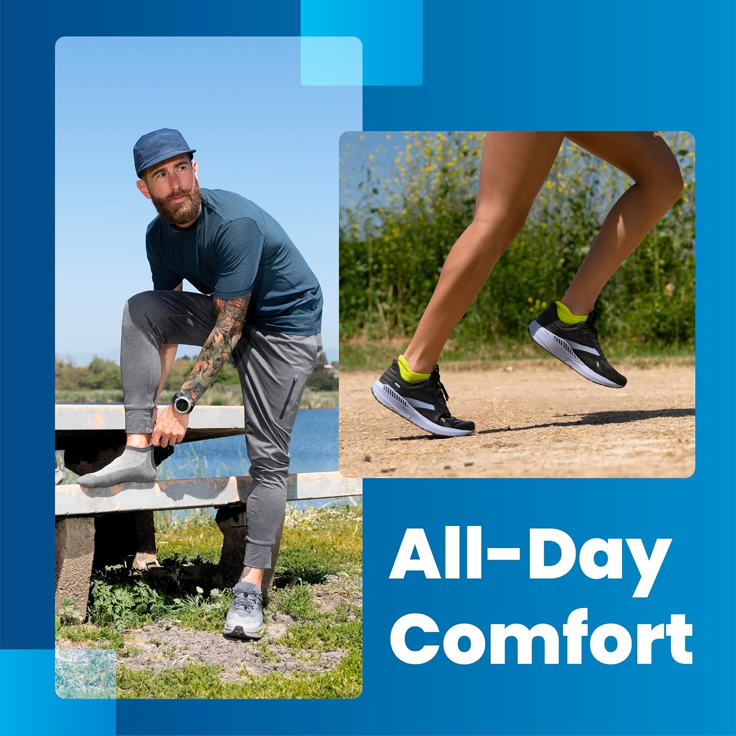 Detalle 2 de Balega Hidden Comfort No-Show Running Socks 3-pack
