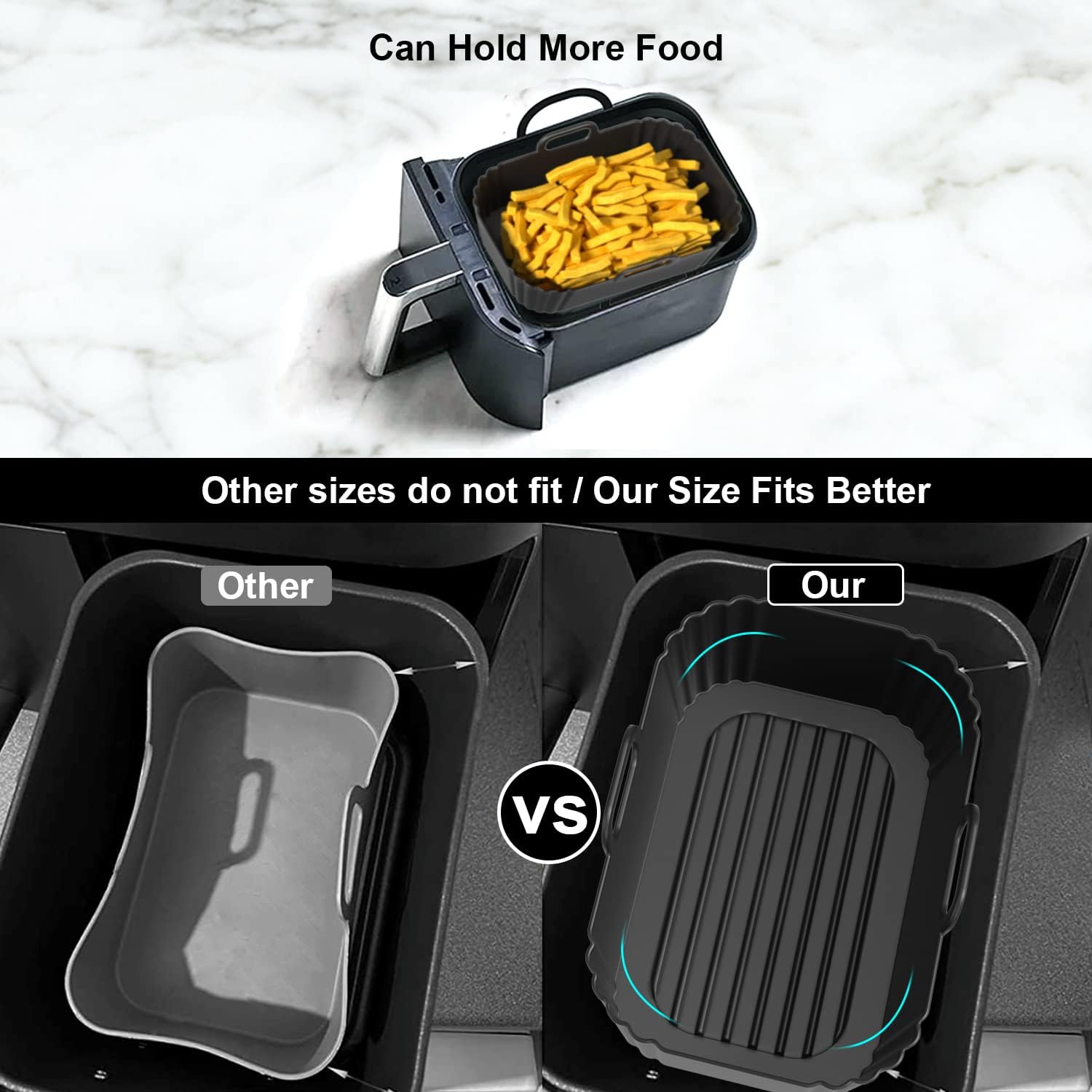 Thumbnail 5 de PINTAUR Silicone Air Fryer Liner 8.67in