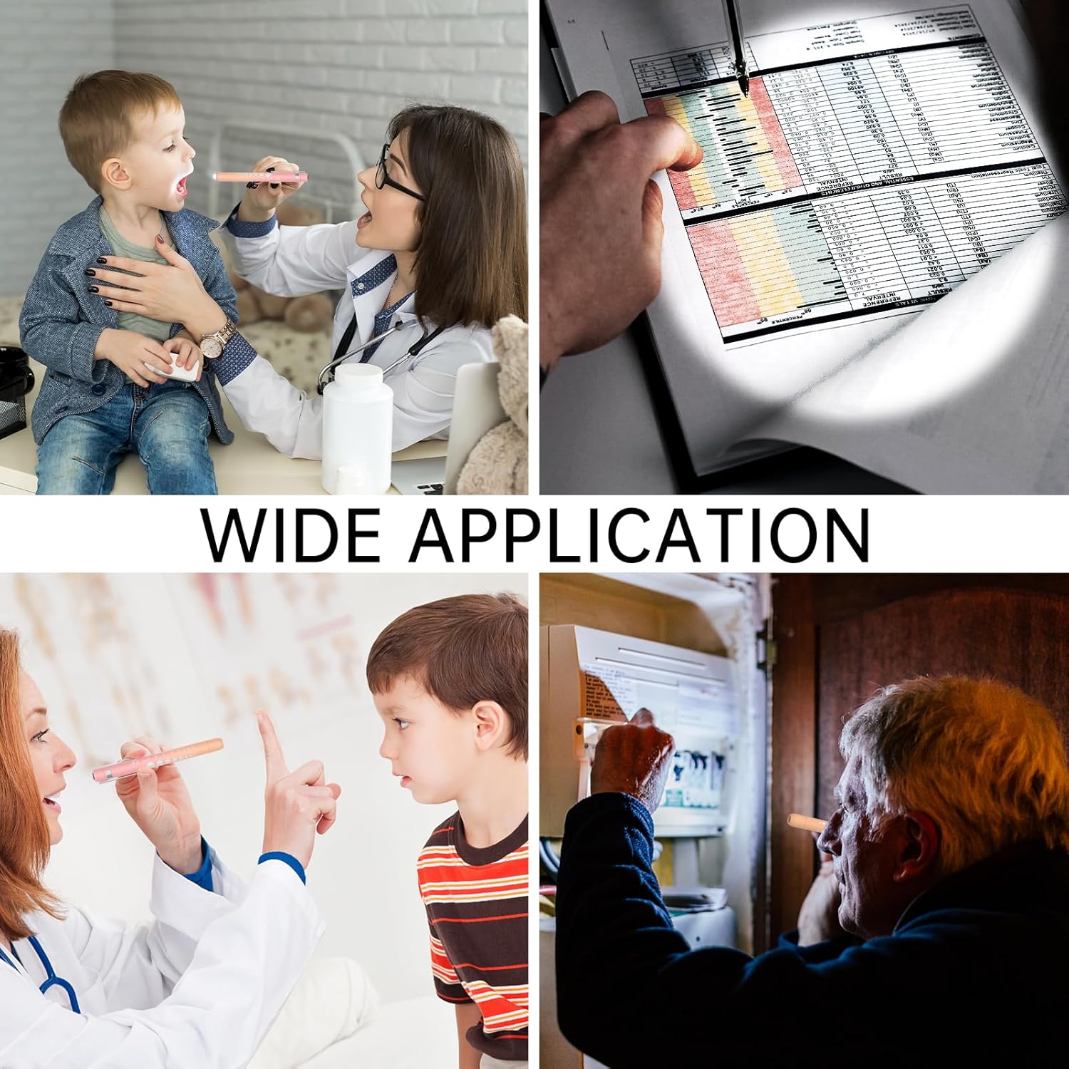 Thumbnail 6 de RISEMART Pupillenleuchte mit Pupillenmessgerät & Lineal – USB-aufladbare LED-Stiftlampe (warm/kalt weiß)