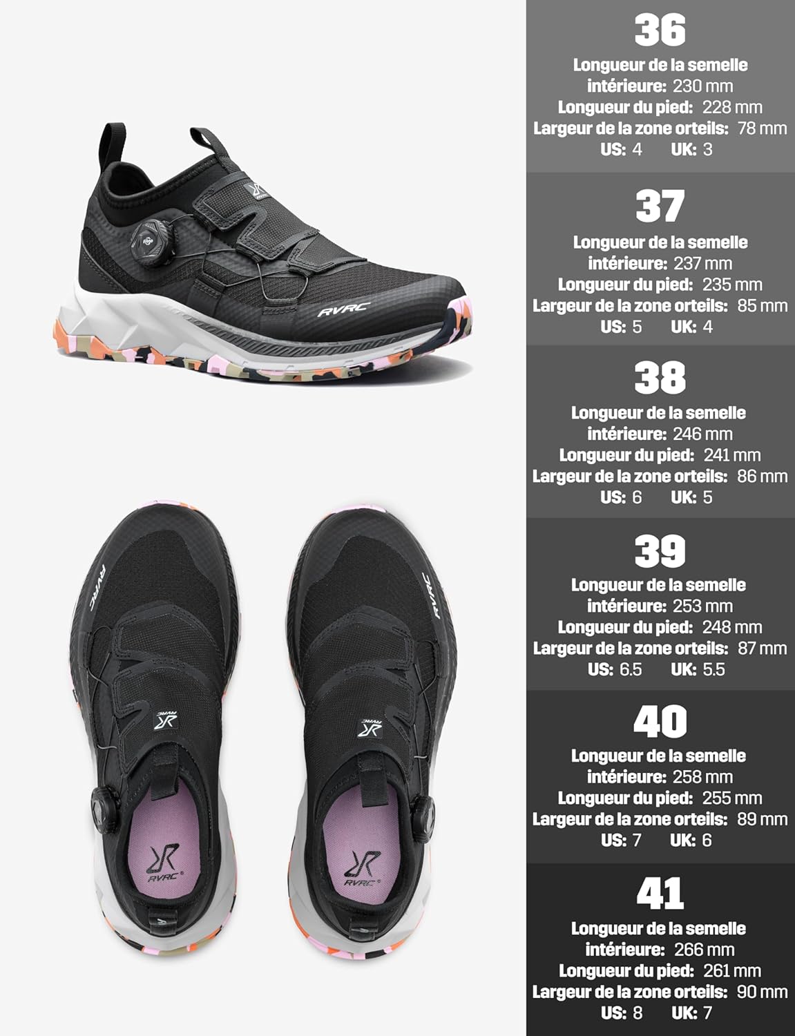 Thumbnail 1 de RevolutionRace Ease Walking Shoes pour femme à système Fitgo (laçage rapide) pour la marche