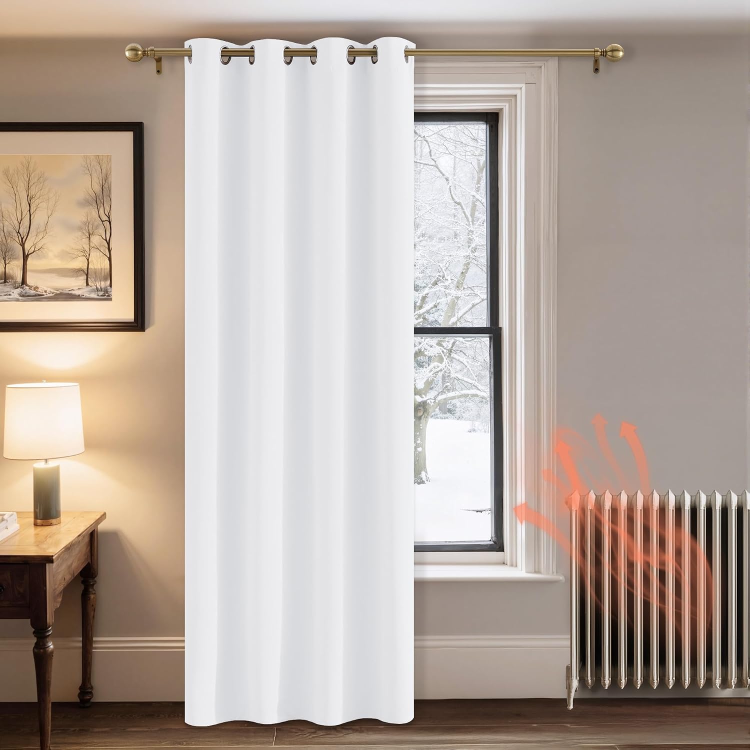 Detalle de PONY DANCE 84-inch blackout door curtain 84"