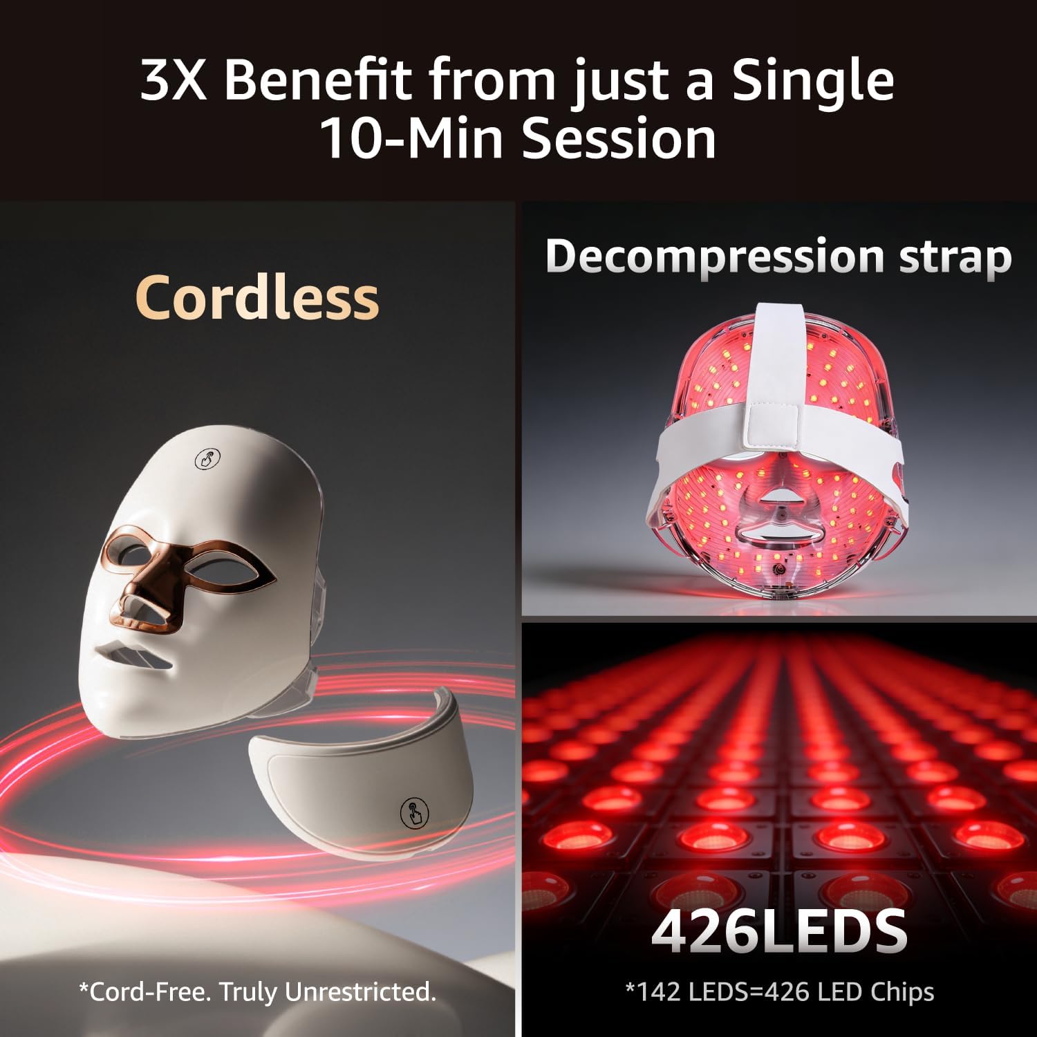 Thumbnail 3 de Aesthifae LED Face Mask: 7-in-1 Cordless Red Light Therapy for Wrinkles
