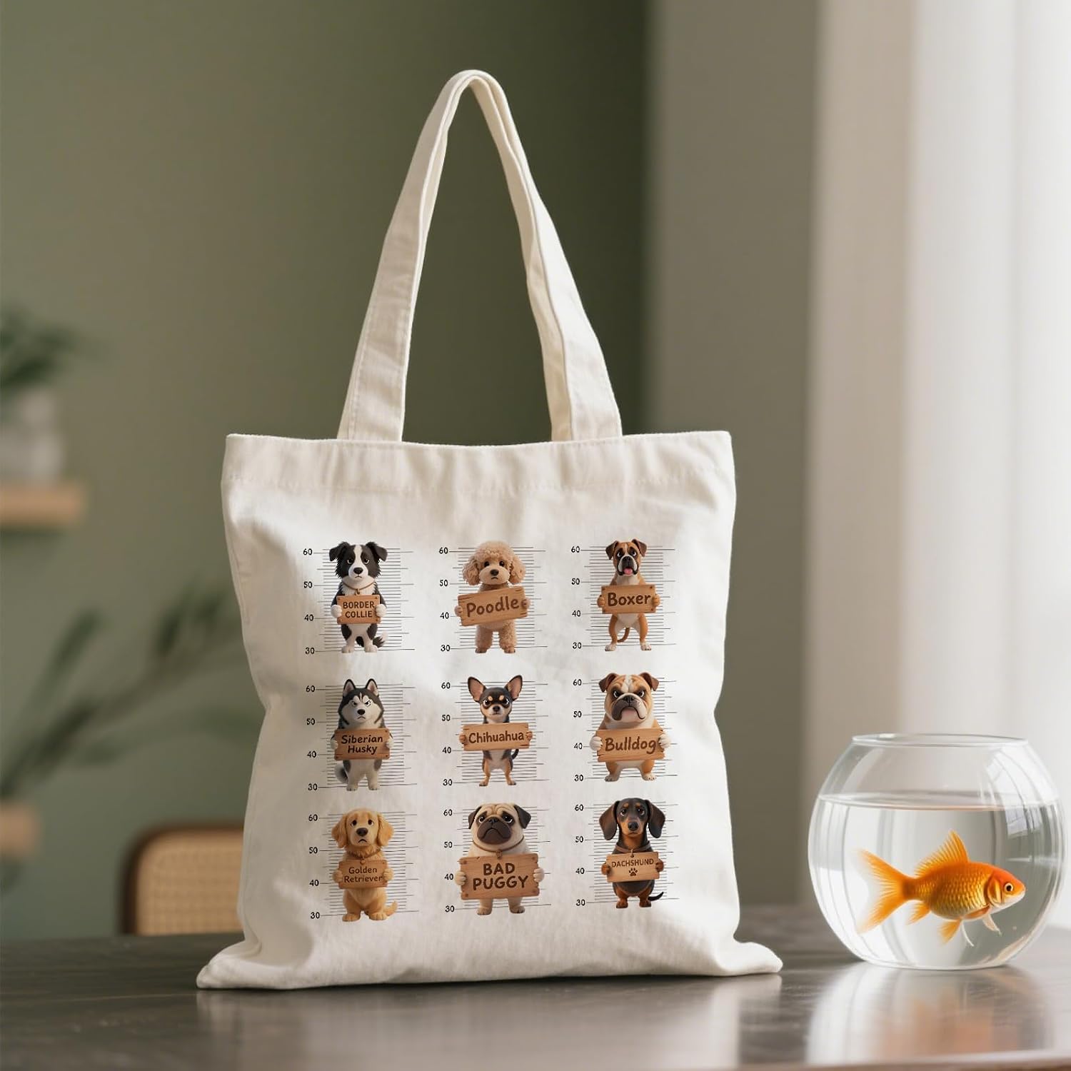 Thumbnail 6 de ANATTASOUL Canvas Tote Bag: Durable, Foldable Reusable Carry for Everyday Use