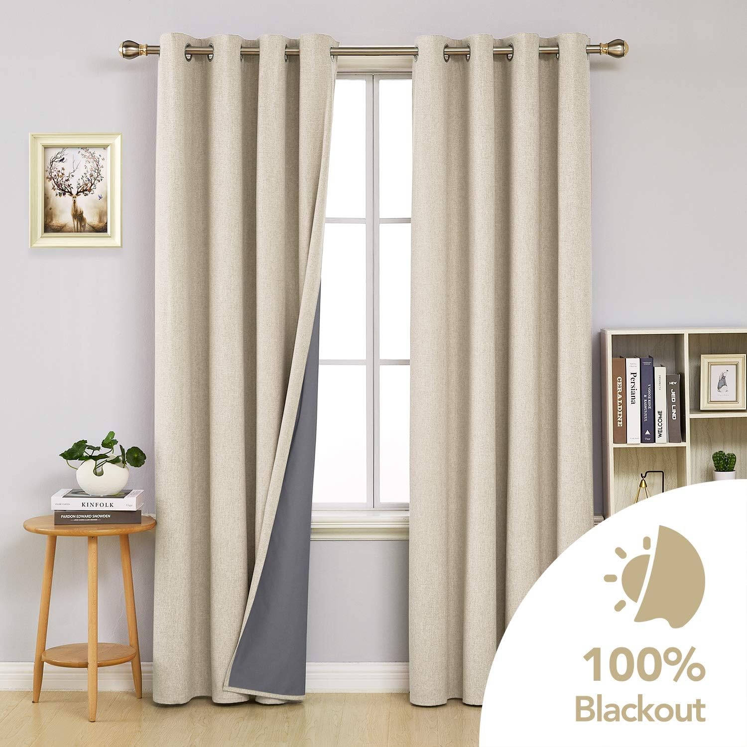 Thumbnail 2 de Deconovo Blackout Curtains 46x90