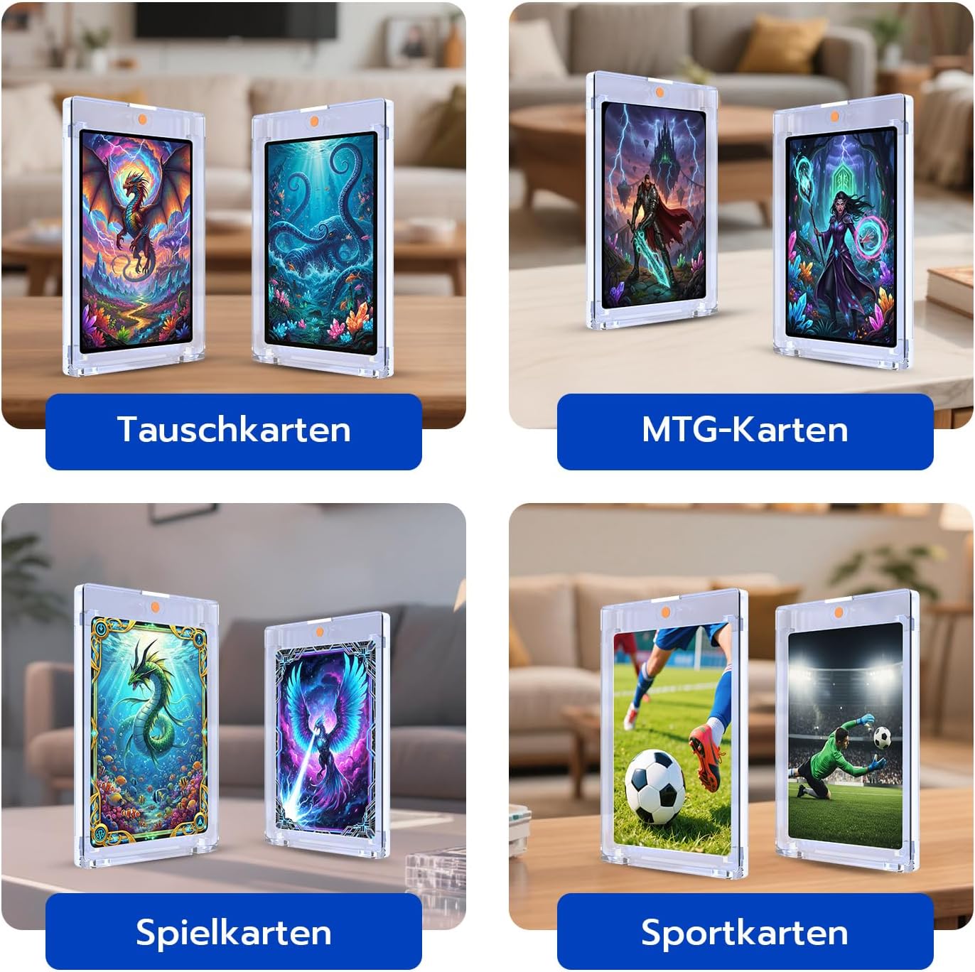 Thumbnail 6 de Tolesum Magnetic Card Holder (20er-Set) mit UV-Schutz für Sammelkarten im Standardformat