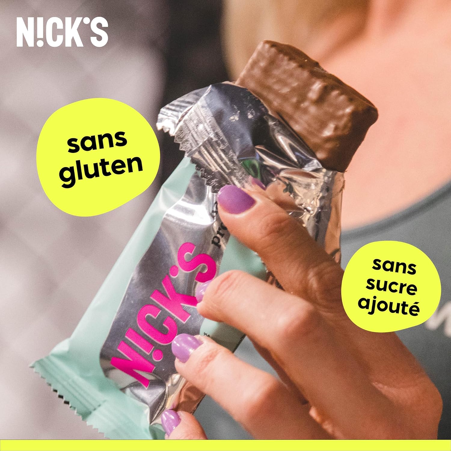 Detalle 2 de NICKS Barre protéinée Vanille 25% protéines 40 g