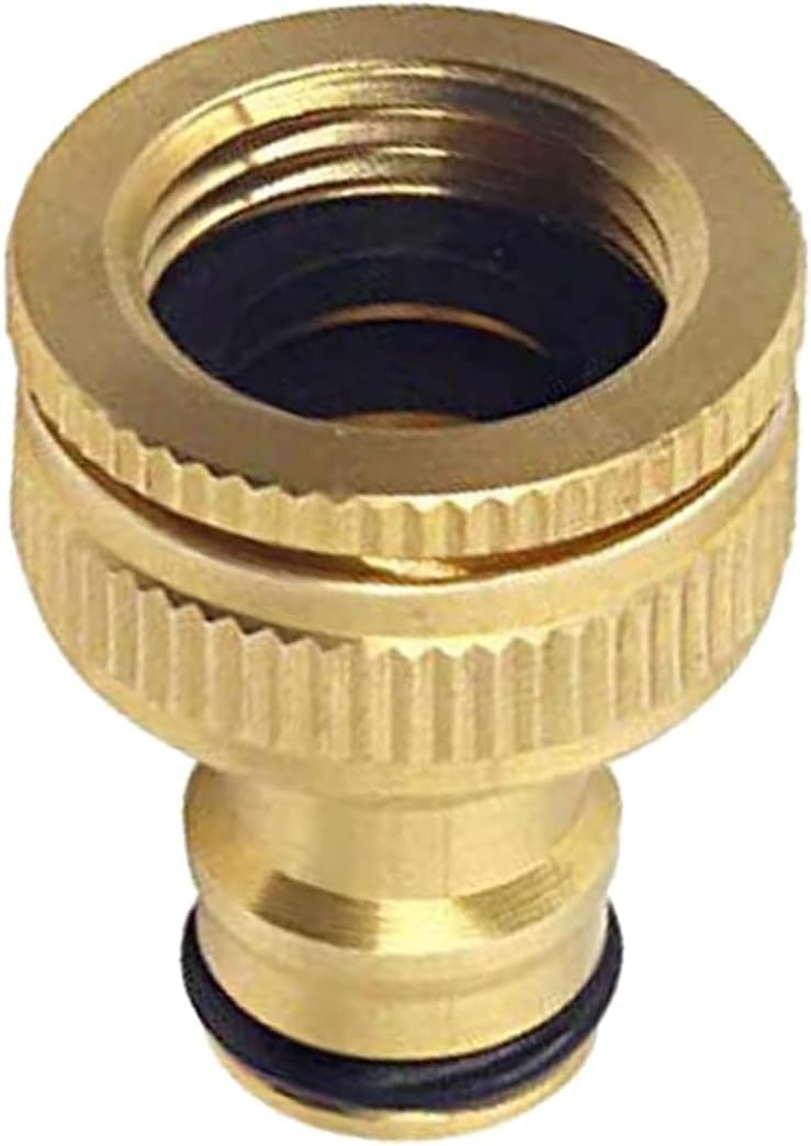 Thumbnail 6 de Hydrogarden 2Pcs 3/4" Quick Plug Hose Fitting with Brass Revolving Female Thread to 1/2" Hose Pipe (Rotating Direction)