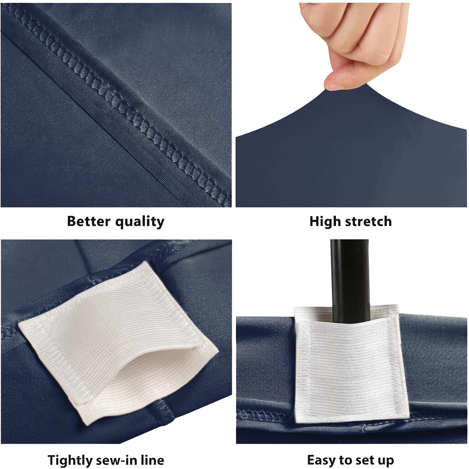 Thumbnail 1 de BDDC 6ft Stretch Spandex Fitted Table Cloth for 6 Foot Tables