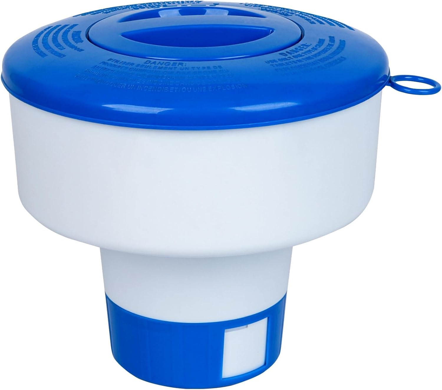 Detalle de Pool Chlorine Floater for Pools — Fits 3" Tablets, 7" Diameter with Adjustable Flow, Collapsible