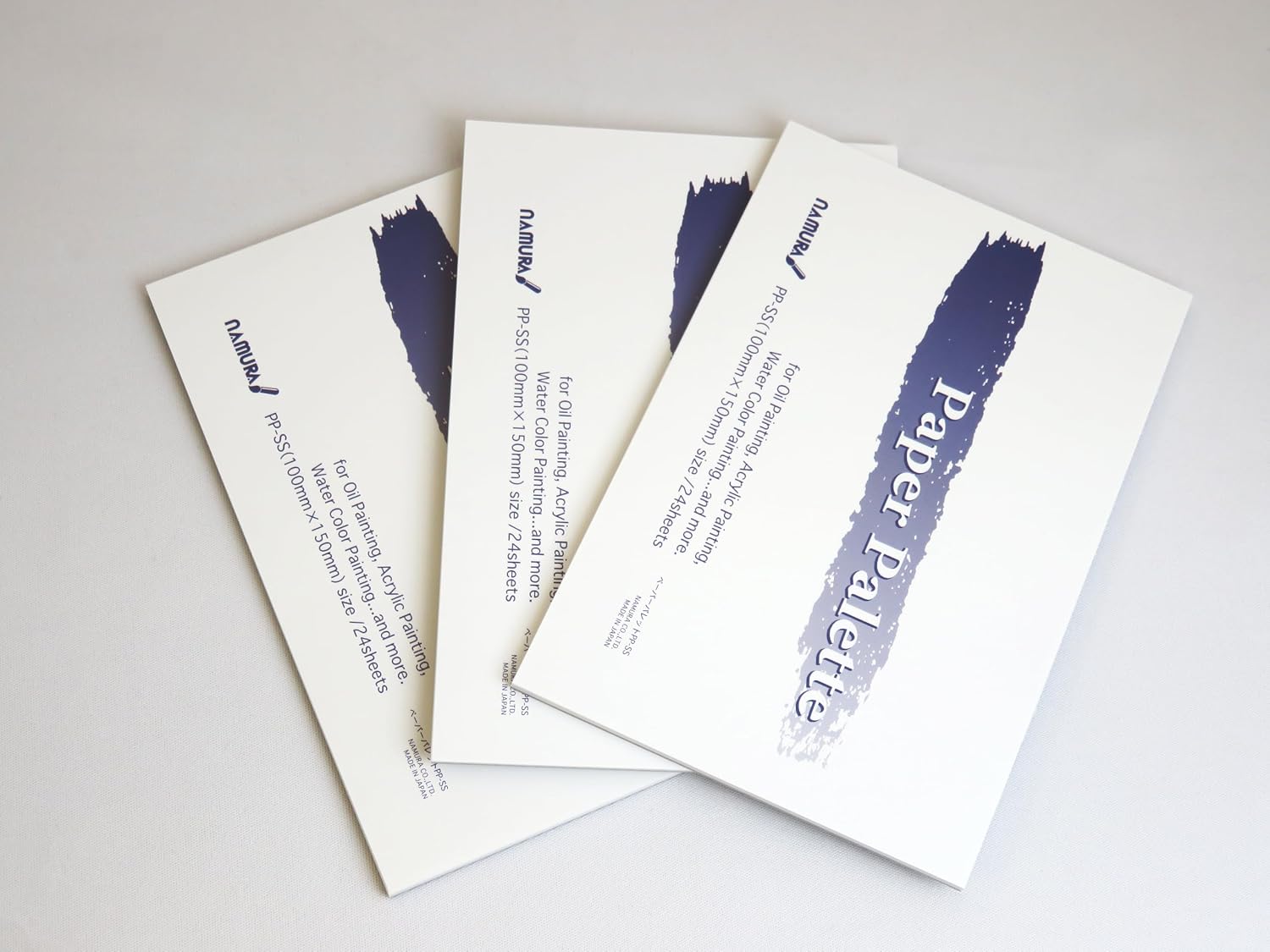 Detalle 2 de 名村大成堂 PP-SS ペーパーパレット 150×100mm 24枚入り×3冊