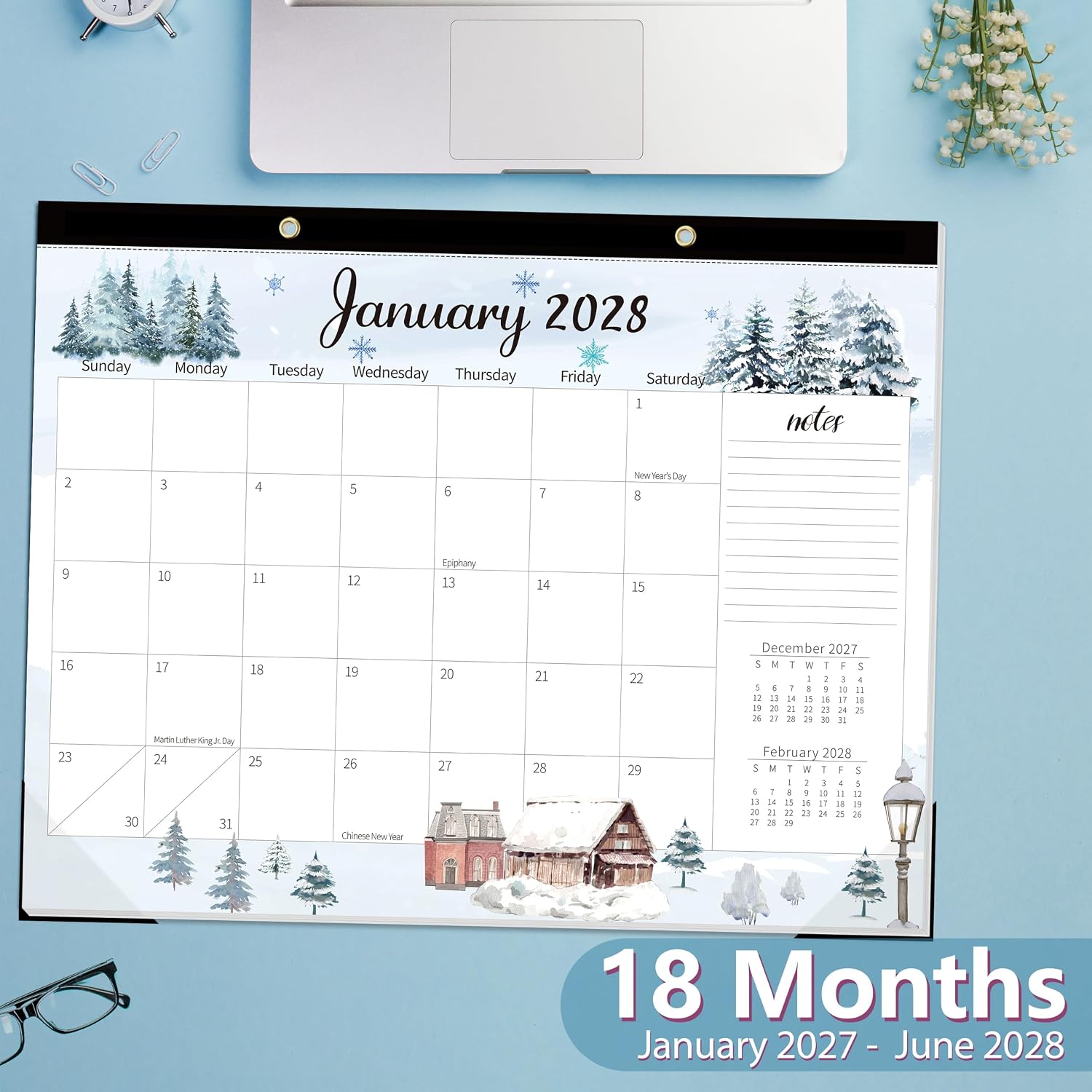 Detalle 2 de GuassLee Desk Calendar, 22" x 17