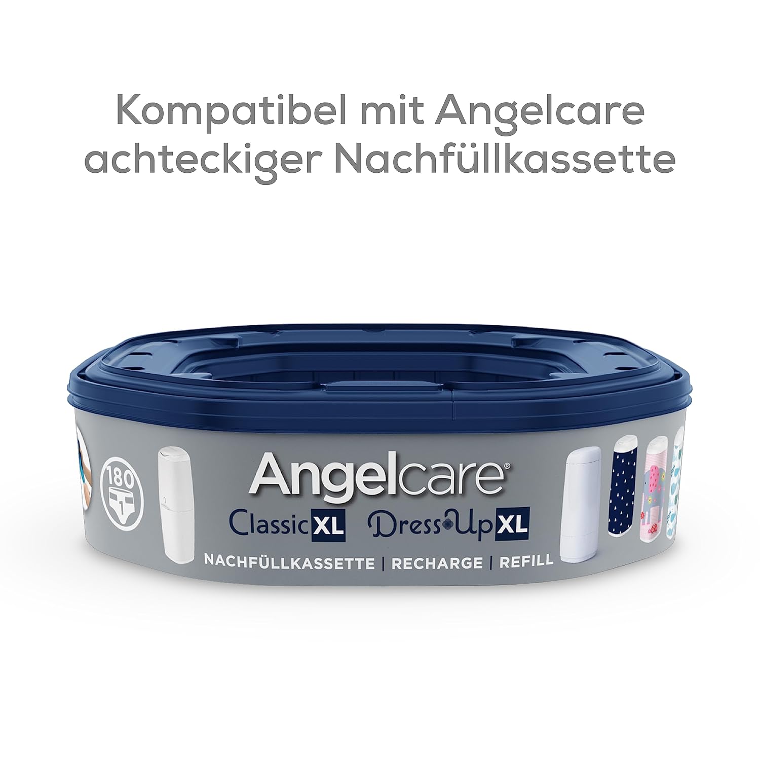 Detalle 2 de Angelcare Classic XL Cubo de Pañales 🧷 con Cartucho de Recarga