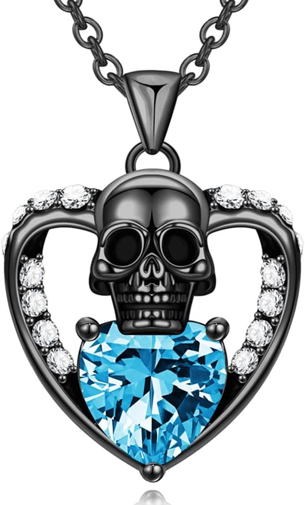 Detalle de GTISKL Gothic Skull Pendant Necklace in Copper