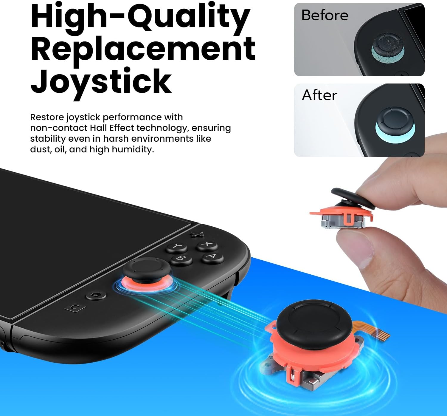 Thumbnail 2 de Wigearss Kit Joystick Hall para Nintendo Switch 2