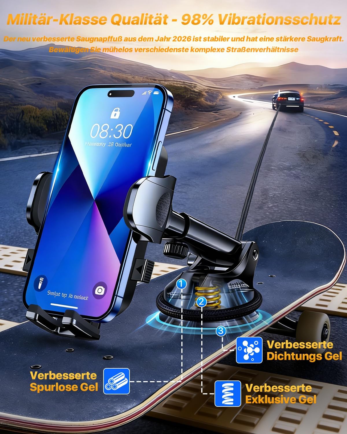 Thumbnail 2 de HTU 2026 Handyhalterung Auto 360°