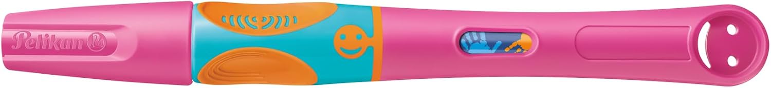 Detalle de Pelikan griffix Füller Rechtshänder Lovely Pink – Ergonomischer Schreiblernfüller für Kinder