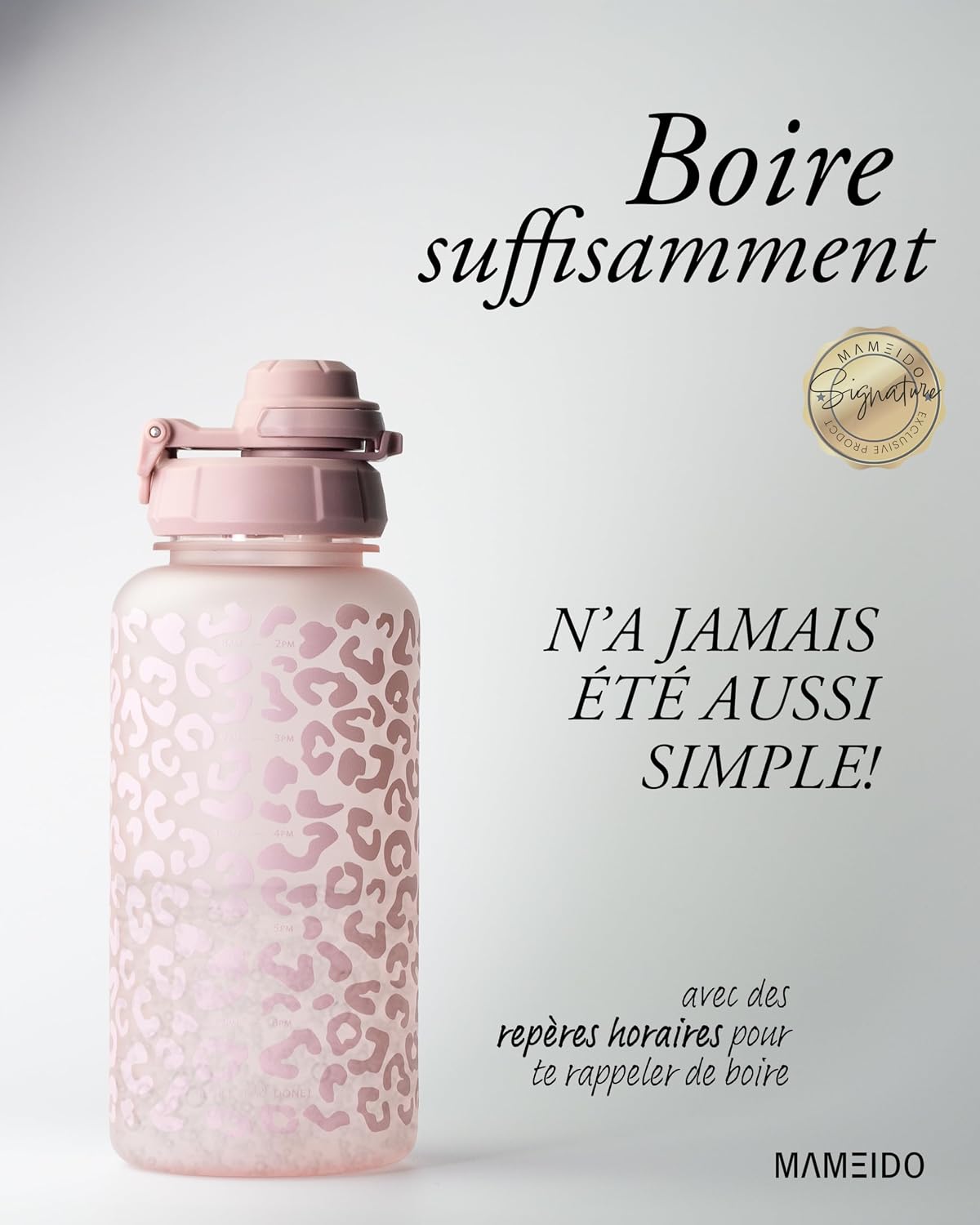 Detalle de MAMEIDO gourde sport 1 l avec paille